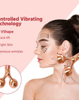 Electric Jade Roller with Ball Roller, T-Shape Roller & Y-Shape Roller