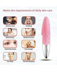 3-in-1 Sonic Silicone Facial Cleansing Brush (Blue) - Deep Cleanse, Enhance Absorption & Massage