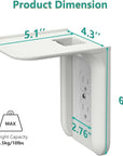 WALI outlet shelf wall holder in white