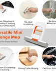 Self-Squeezing Mini Mop – Foldable Sponge Mop with One-Hand Squeeze Handle