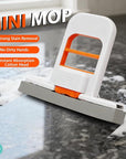 Self-Squeezing Mini Mop – Foldable Sponge Mop with One-Hand Squeeze Handle
