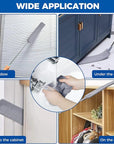 Retractable gap dust cleaner with microfiber cloth covers