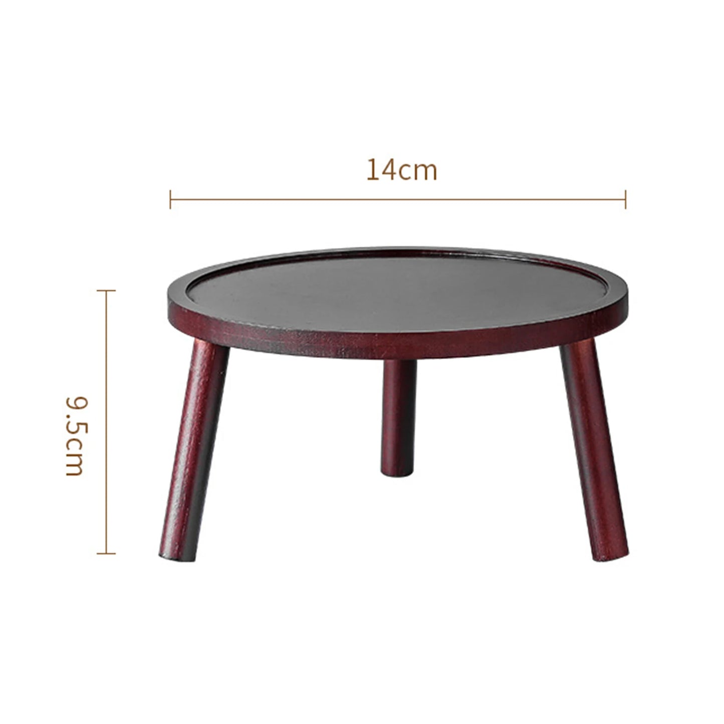 1Pc Mini Wooden Stool Plant Stand Plant Stool Bonsai Rack Plant Pot Riser Holder Flowerpot Rack Flower Pot Stool for Living Room
