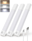 Motion Sensor LED Cabinet Light 3 Pack – Wireless Night Light for Closet & Kitchen