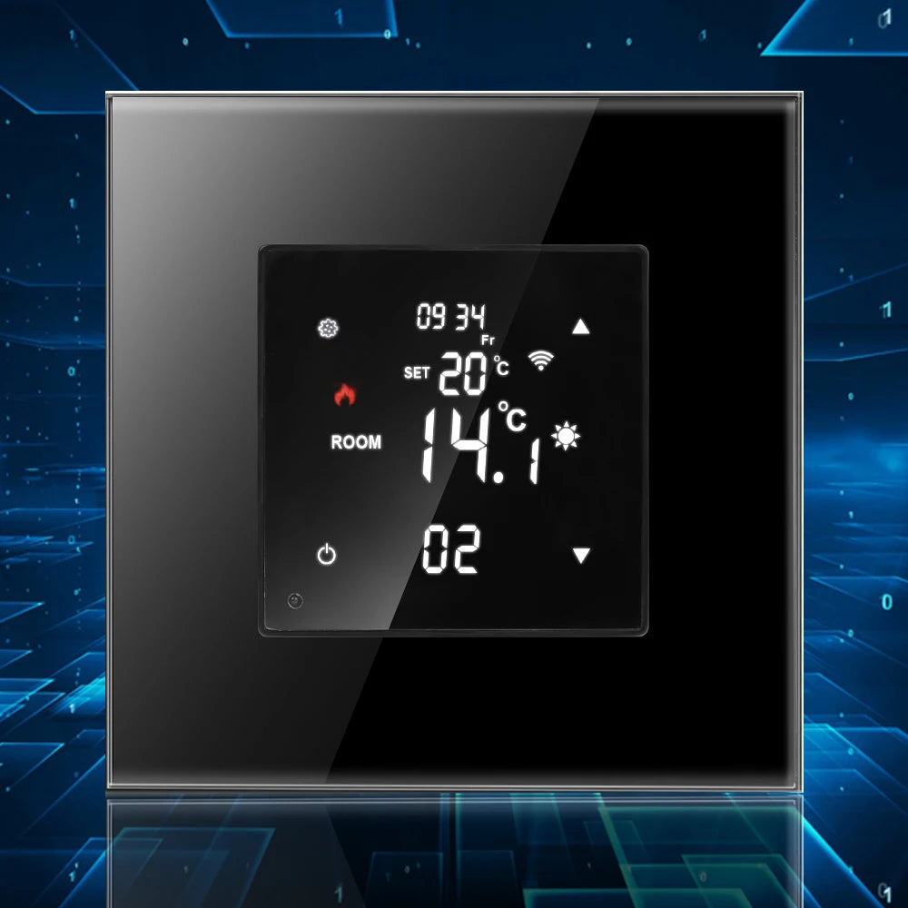 Touch Screen Thermostat Tuya WiFi Smart Remote Controller for Electric Floor Heating Water/Gas Boiler LCD Display Temperature