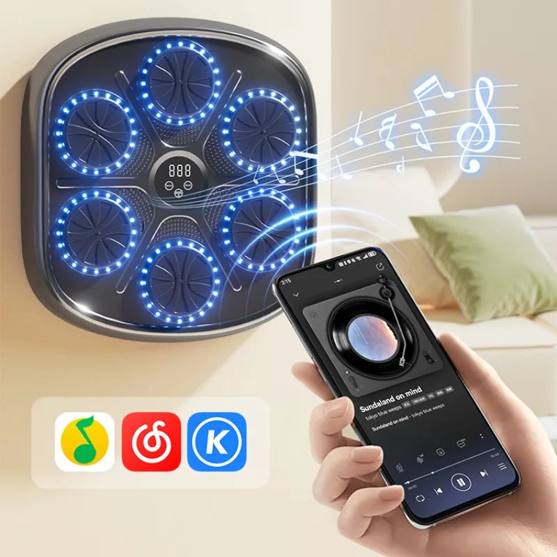 Musical Boxing Electronic Wall Home Exercise Devices Boxing Training Equipment Fitness Smart Music Boxing Gauntlet Supplies