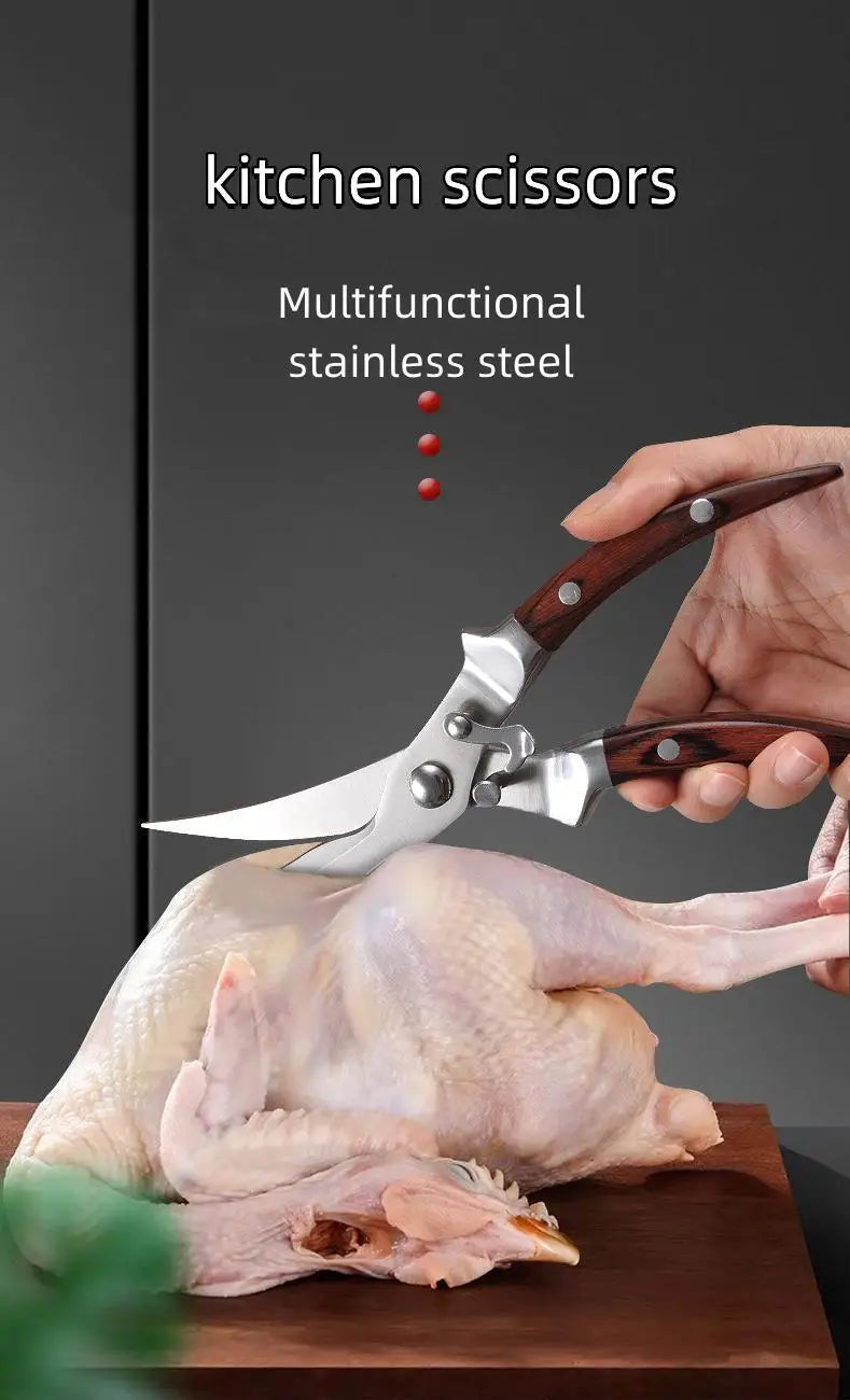 Multifunctional Kitchen Scissors Stainless Steel Cutting Knife For Fish Chicken Bone Cooking Chef Device Gadget Tool Accessories