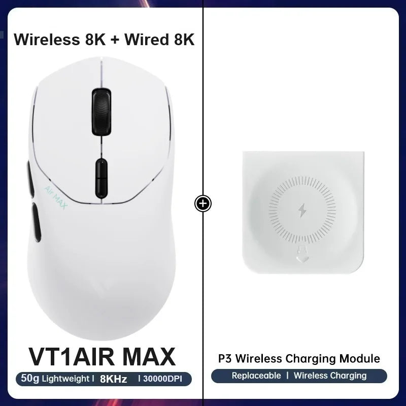 Rapoo VT1PRO/VT1PRO MA/VT3PRO/VT3PRO Max Wireless Gaming Mouse 8KHz Polling Rate 26000/30000 DPI 59g Lightweight Optical Sensor