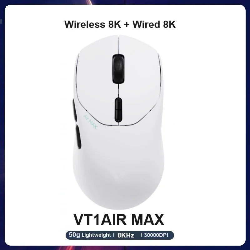 Rapoo VT1PRO/VT1PRO MA/VT3PRO/VT3PRO Max Wireless Gaming Mouse 8KHz Polling Rate 26000/30000 DPI 59g Lightweight Optical Sensor