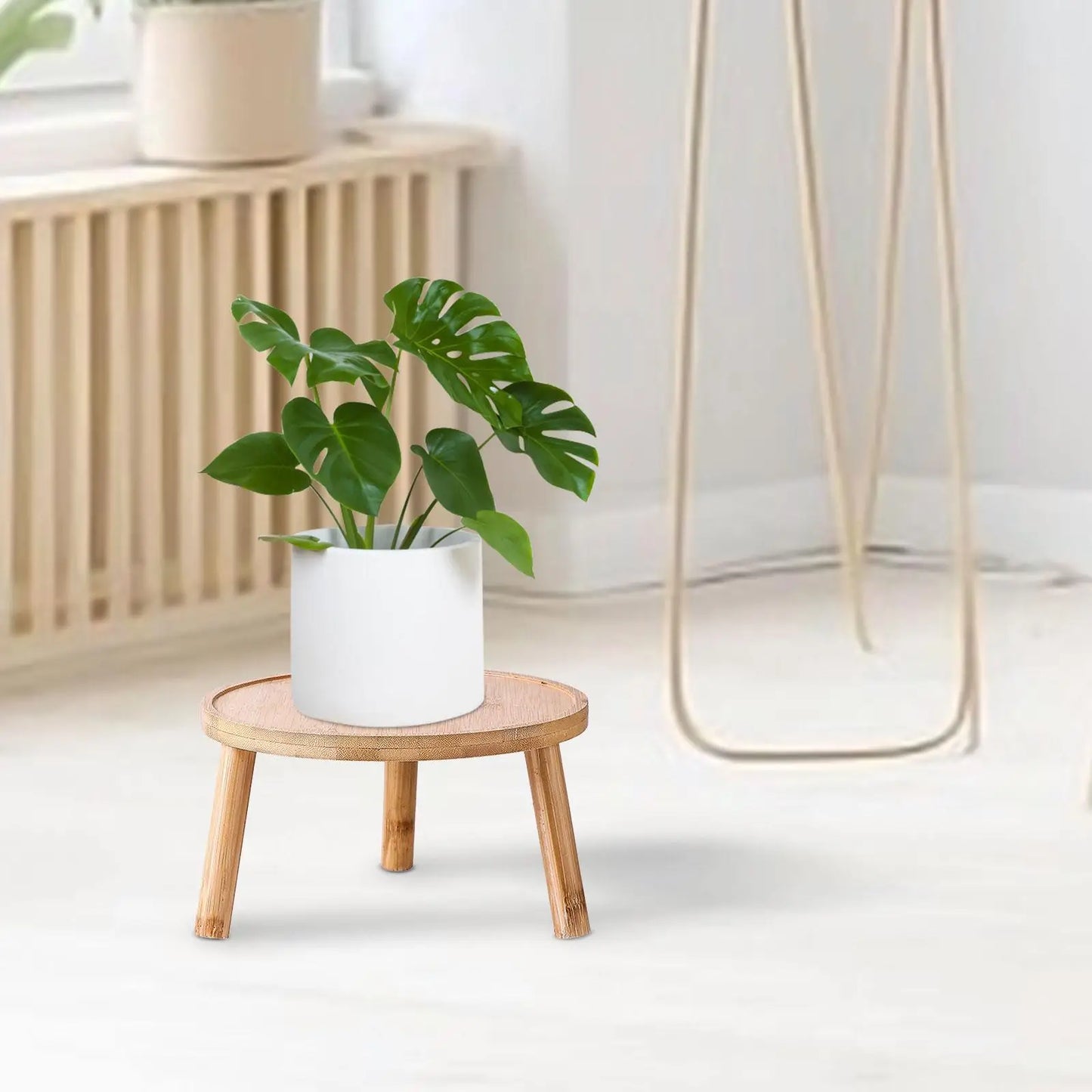 1Pc Mini Wooden Stool Plant Stand Plant Stool Bonsai Rack Plant Pot Riser Holder Flowerpot Rack Flower Pot Stool for Living Room