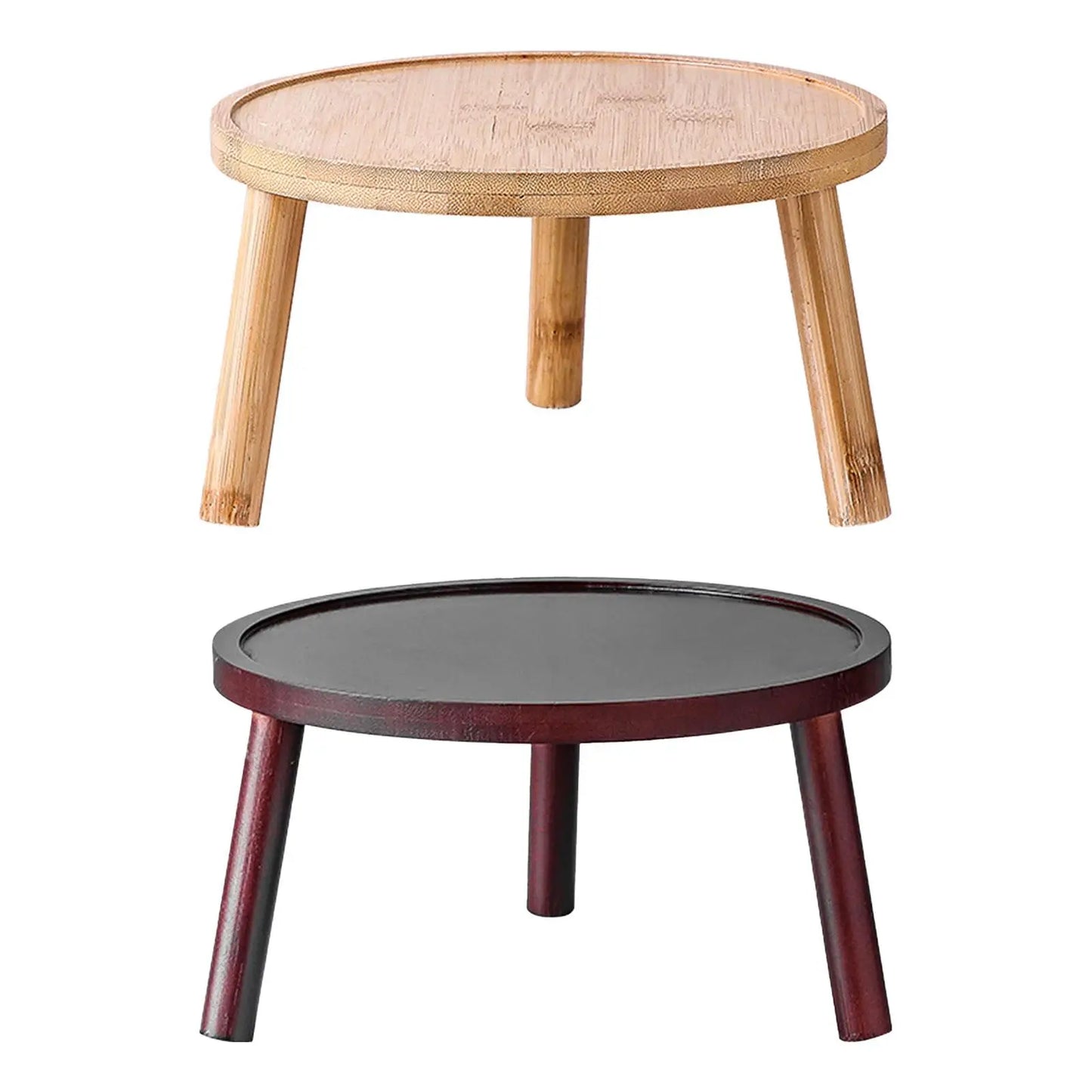 1Pc Mini Wooden Stool Plant Stand Plant Stool Bonsai Rack Plant Pot Riser Holder Flowerpot Rack Flower Pot Stool for Living Room
