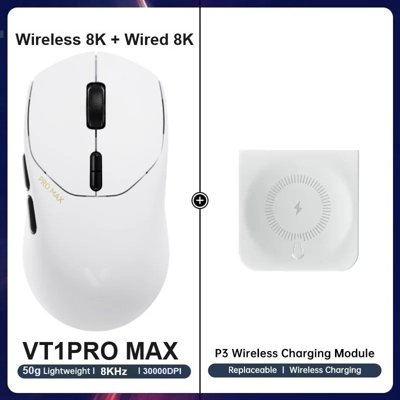 Rapoo VT1PRO/VT1PRO MA/VT3PRO/VT3PRO Max Wireless Gaming Mouse 8KHz Polling Rate 26000/30000 DPI 59g Lightweight Optical Sensor