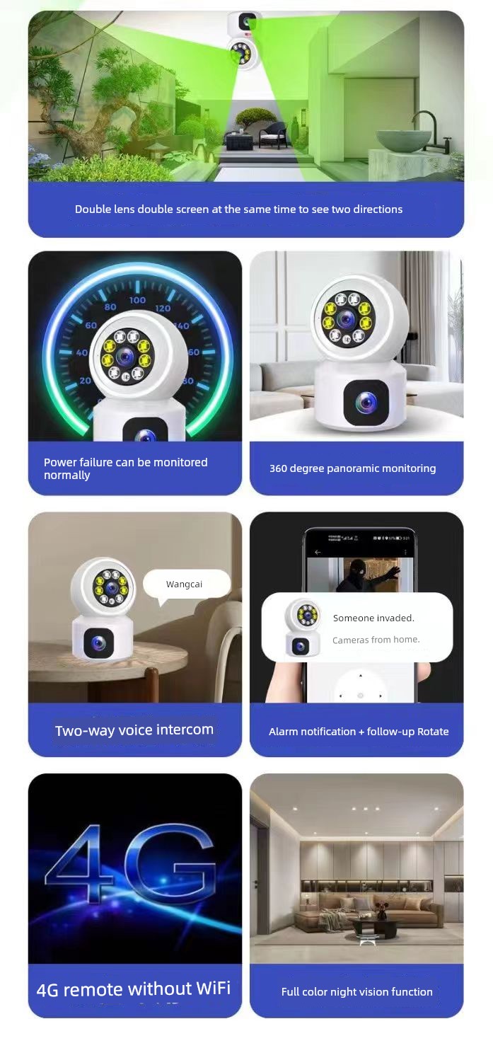 Huawei Zhixuan For Home Camera Mobile Phone Remote Wireless Monitor 360 Degrees No Dead Angle HD Night Vision Photography