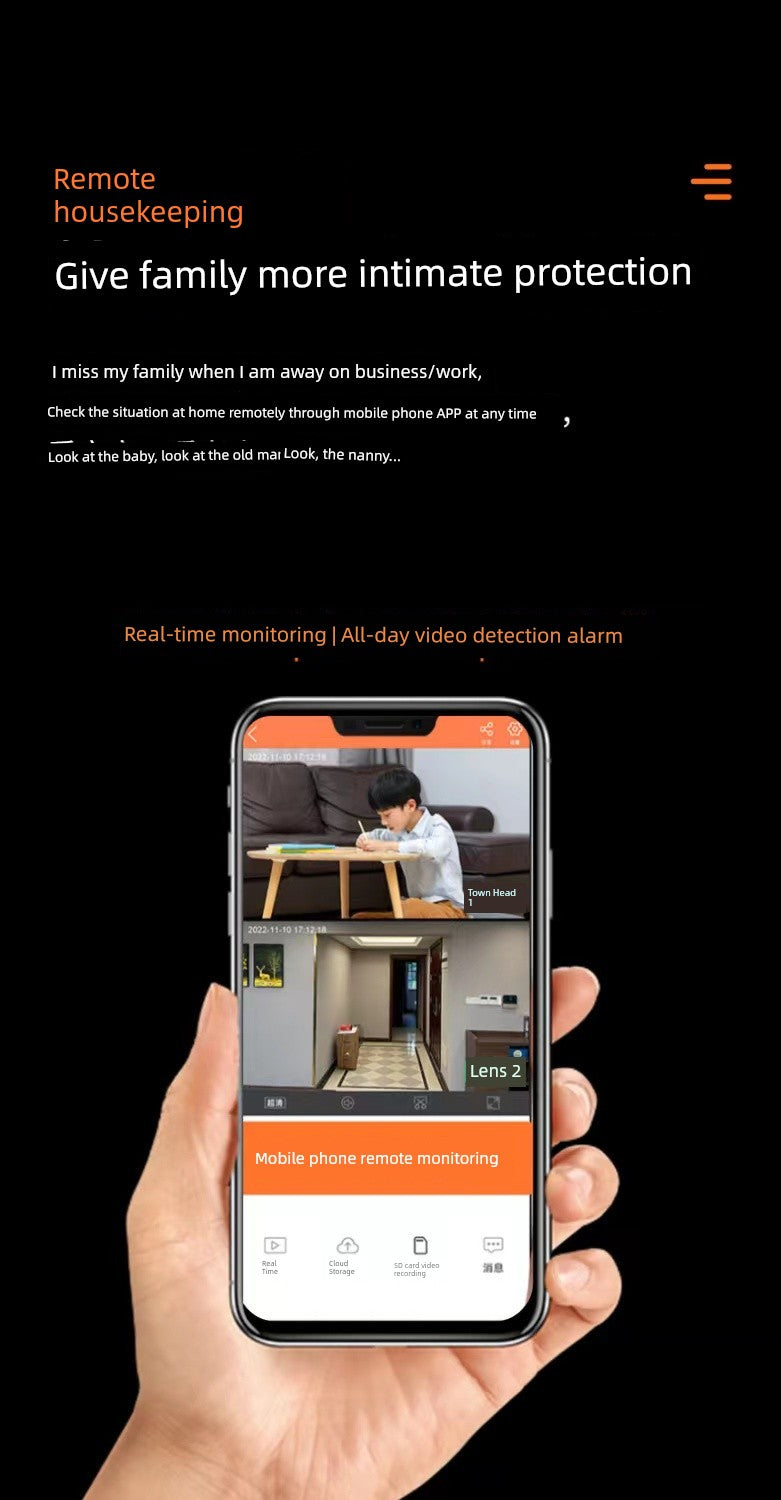 Huawei Zhixuan For Home Camera Mobile Phone Remote Wireless Monitor 360 Degrees No Dead Angle HD Night Vision Photography