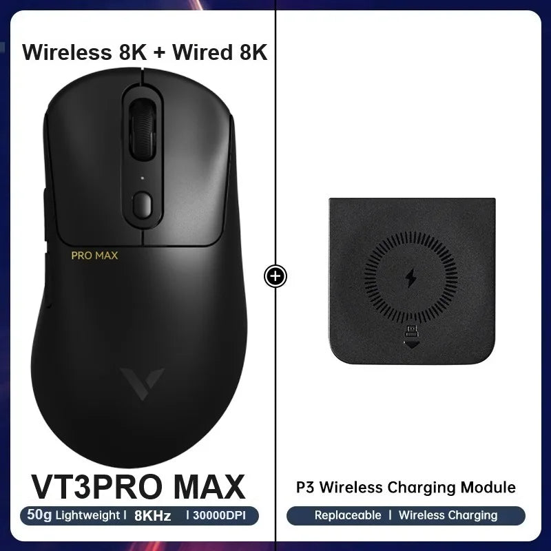 Rapoo VT1PRO/VT1PRO MA/VT3PRO/VT3PRO Max Wireless Gaming Mouse 8KHz Polling Rate 26000/30000 DPI 59g Lightweight Optical Sensor