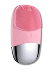 3-in-1 Sonic Silicone Facial Cleansing Brush (Blue) - Deep Cleanse, Enhance Absorption & Massage