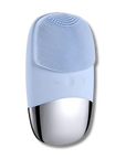 3-in-1 Sonic Silicone Facial Cleansing Brush (Blue) - Deep Cleanse, Enhance Absorption & Massage