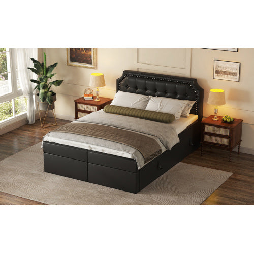 Pu Metal-framed Double Bed