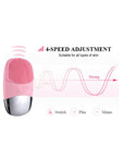 3-in-1 Sonic Silicone Facial Cleansing Brush (Blue) - Deep Cleanse, Enhance Absorption & Massage