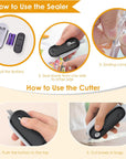 Mini Bag Sealer 2-in-1 – Portable Heat Sealer with Cutter for Food Storage