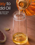 Glass Olive Oil Sprayer 16oz – 2-in-1 Mister & Dispenser Bottle for Cooking