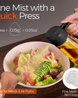Glass Olive Oil Sprayer 16oz – 2-in-1 Mister & Dispenser Bottle for Cooking