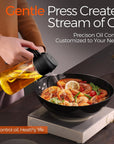 Glass Olive Oil Sprayer 16oz – 2-in-1 Mister & Dispenser Bottle for Cooking