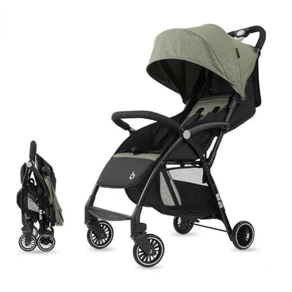 Portable Baby Strollers with Four Wheels, Pushchair, Go Out to Walk Baby Lightweight Stroller Adjustable Backrest Baby Carriage