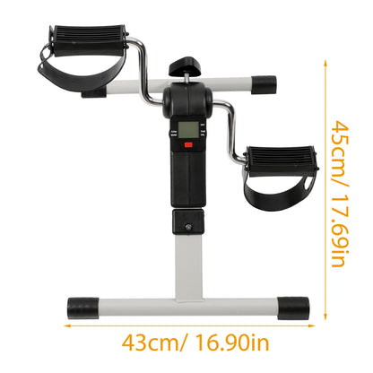 Stepper Foldable Bike Exercise Bikes for Home Pedal Mini Machine Rehabilitation Desk Fitness