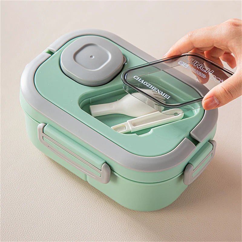 Cute Lunch Box for Kids Compartments Microware Bento Lunchbox Children Kid School Outdoor Camping Picnic Food Container Portable