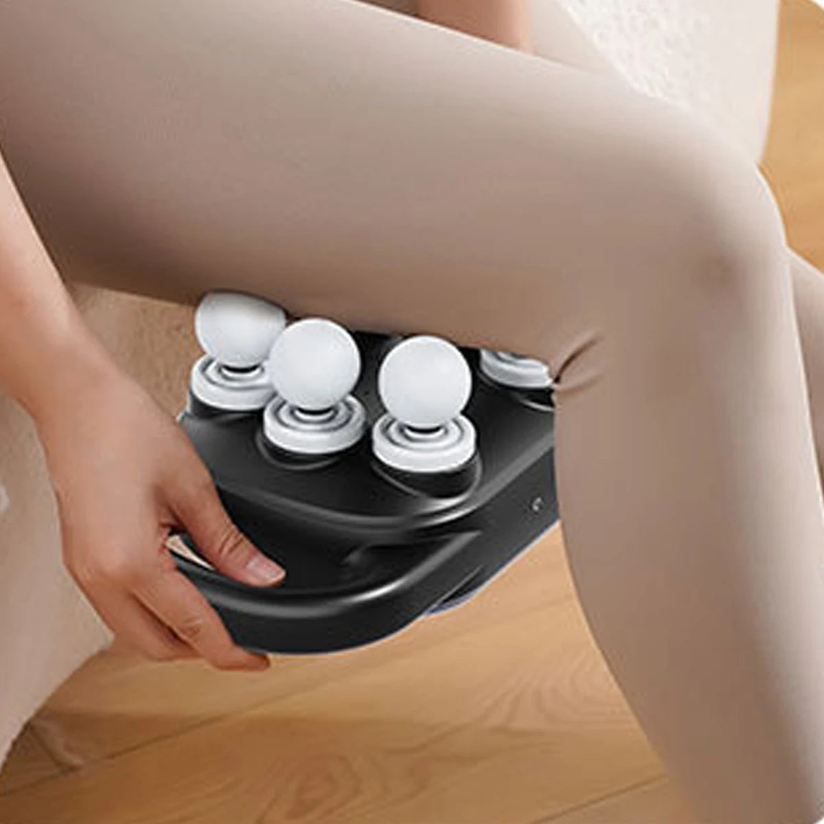 Six Head Fascia Gun, Multi Head Fascia Gun, Muscle Relaxation Massager, Multifunctional Soothing Massage Gun, Electric Massager