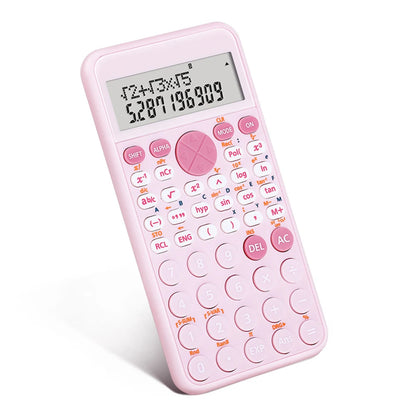 Scientific Calculators Cute Desktop Calculator with 240 Functions 2 Line LCD Screen Ideal for Students School Office