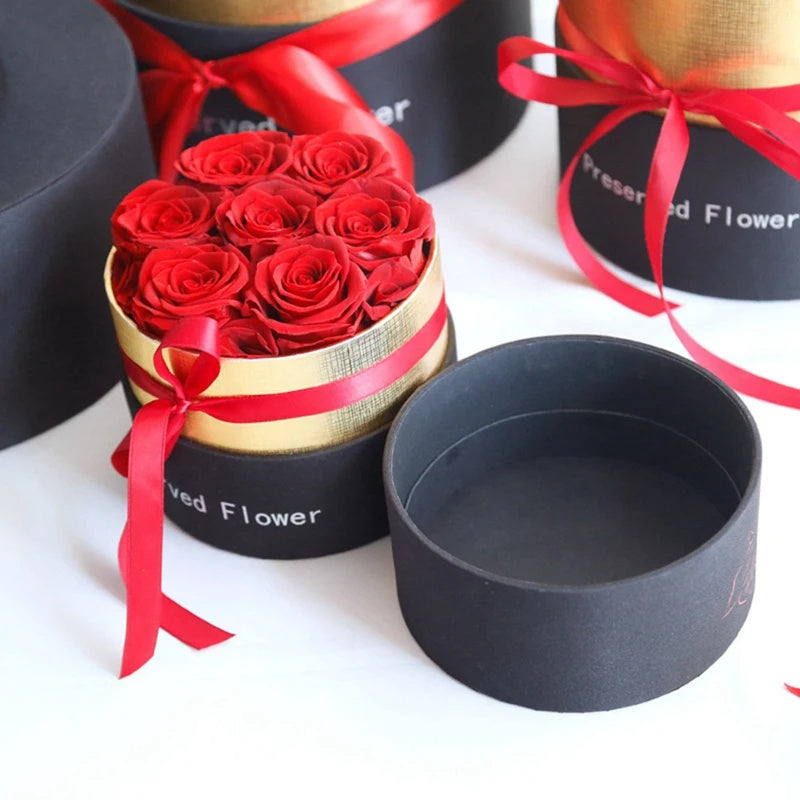 Eternal Roses in Box – Preserved Real Rose Flowers Gift Set for Valentine’s Day
