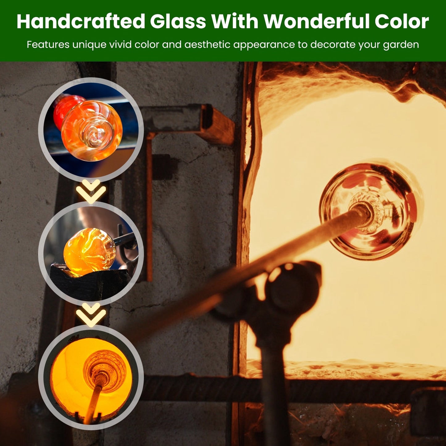 1Pc Glass Hummingbird Feeder 33OZ Hand Blown Hummingbird Feeder With 5 Flower Feeding Port Perch Ant Moat Hanging Hook S Hook Hemp Rope Cleaning Brush For Garden Decor