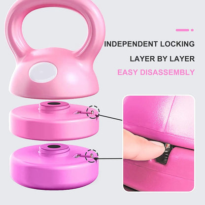 12Lb 5Kg Adjustable Kettlebell Set Competition E-Coat Cast Iron Kettle Bell for Women and Men