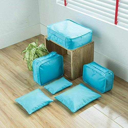9-Piece Water-Resistant Clothes Storage Bags Travel Luggage Packing Organizer Set