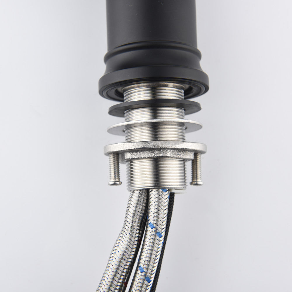 Single-handle Pull-down Kitchen Faucet With Dual-function Sprinklers