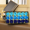 18 rose gradient soap flower gift set