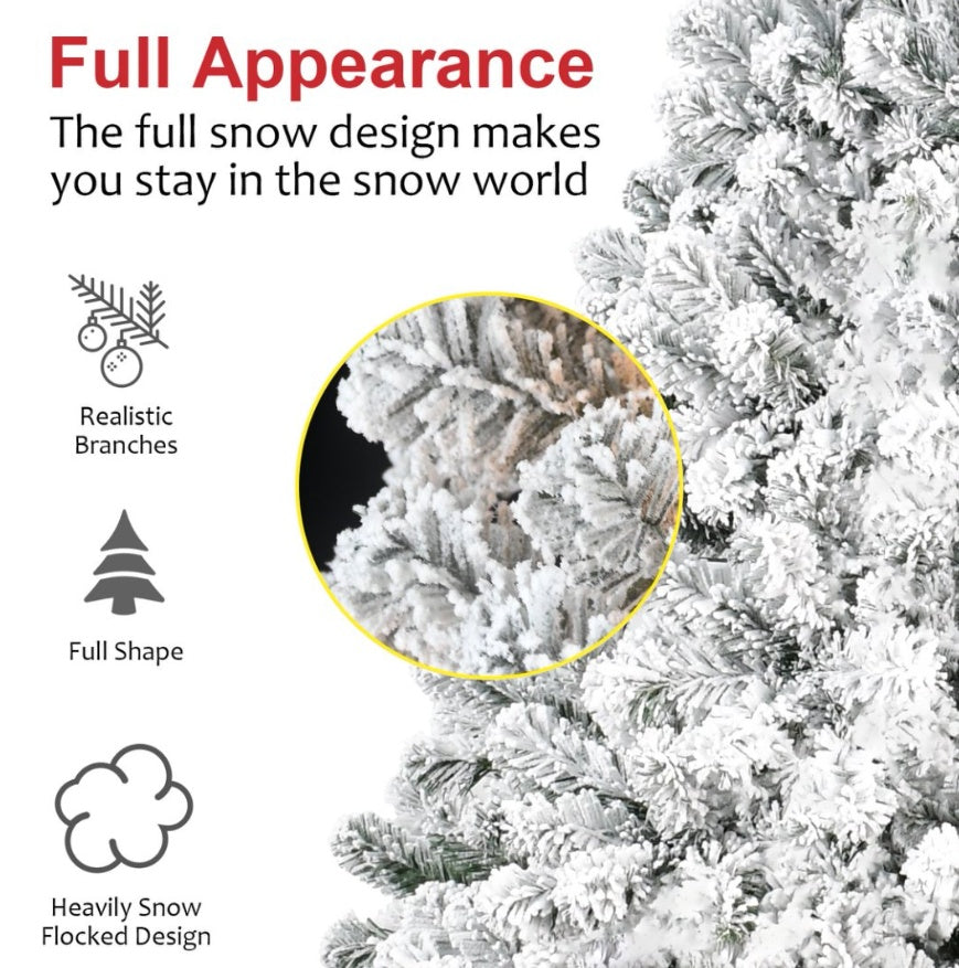 4ft PVC Round Head Flocking Tree