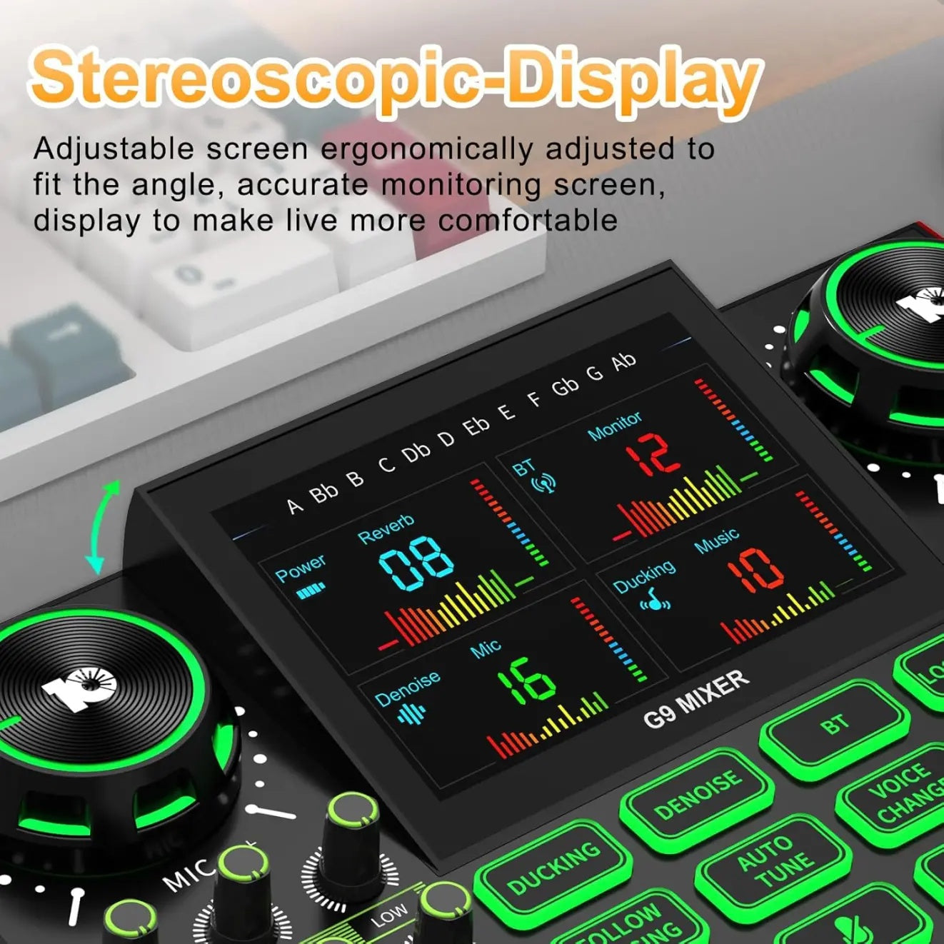 Tenlamp G9-BM800 Sound Card Set, The Best Choice For Freelance Creators, For Live Streaming, Singing, And Video Producers