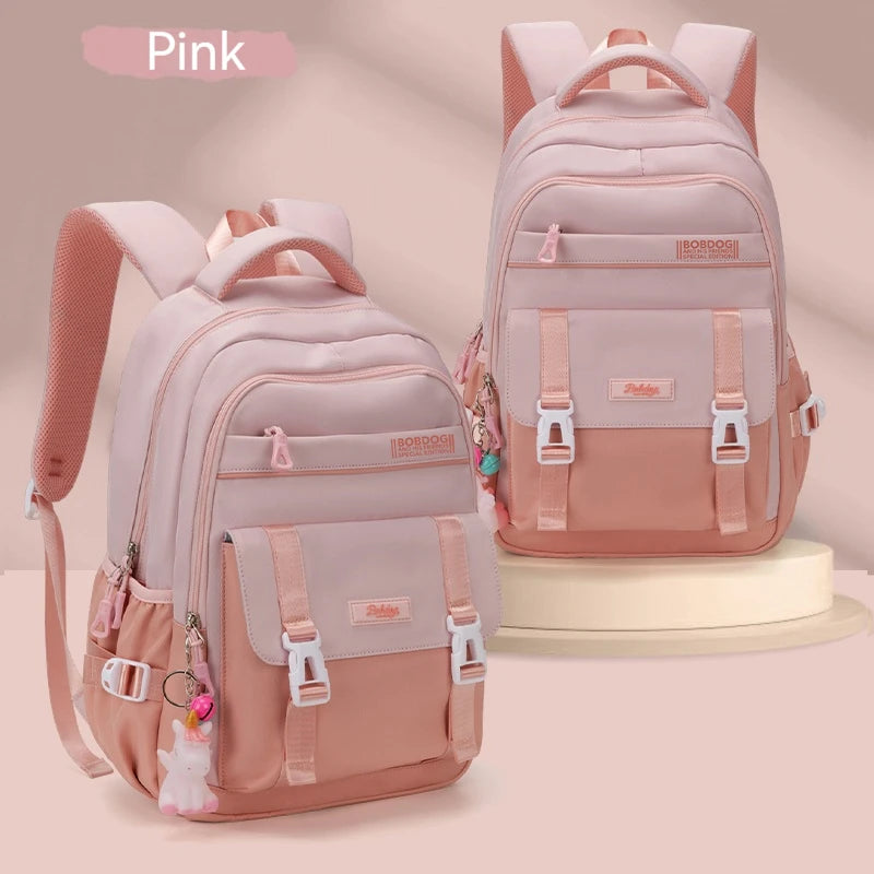 Large Capacity Backpack 2024 New College Style Female Leisure Backpack Fashion Travel Junior High School Students