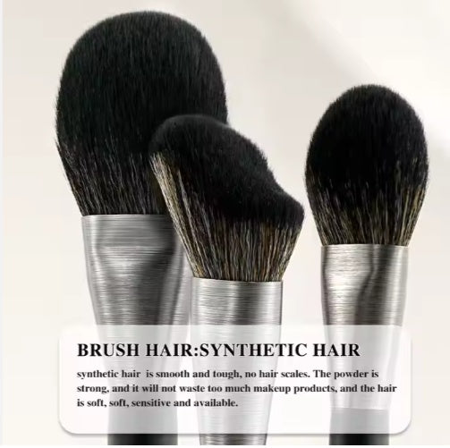 BEILI Low MOQ Ship Fast Custom High Quality Make Up Brushes Wholesale Wood Handle Premium Natural10pcs Makeup Brush