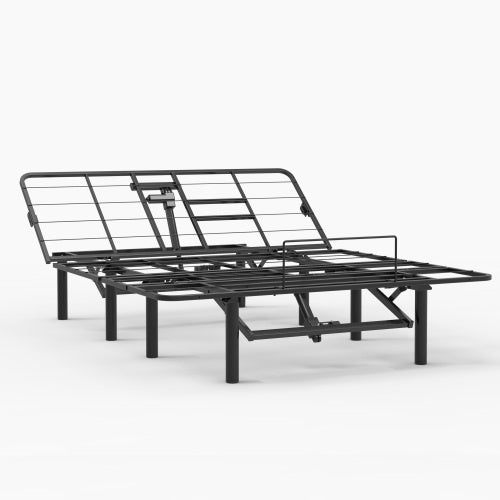 Adjustable Bed Base Frame Head And Foot Incline Quiet Motor Queen Size Zero Gravity, Dual USB A C Ports, Remote Control With ZG And Memory Keys