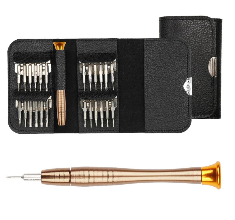 25 In 1 Multipurpose Precision Screwdriver Wallet Kit Repair Tools