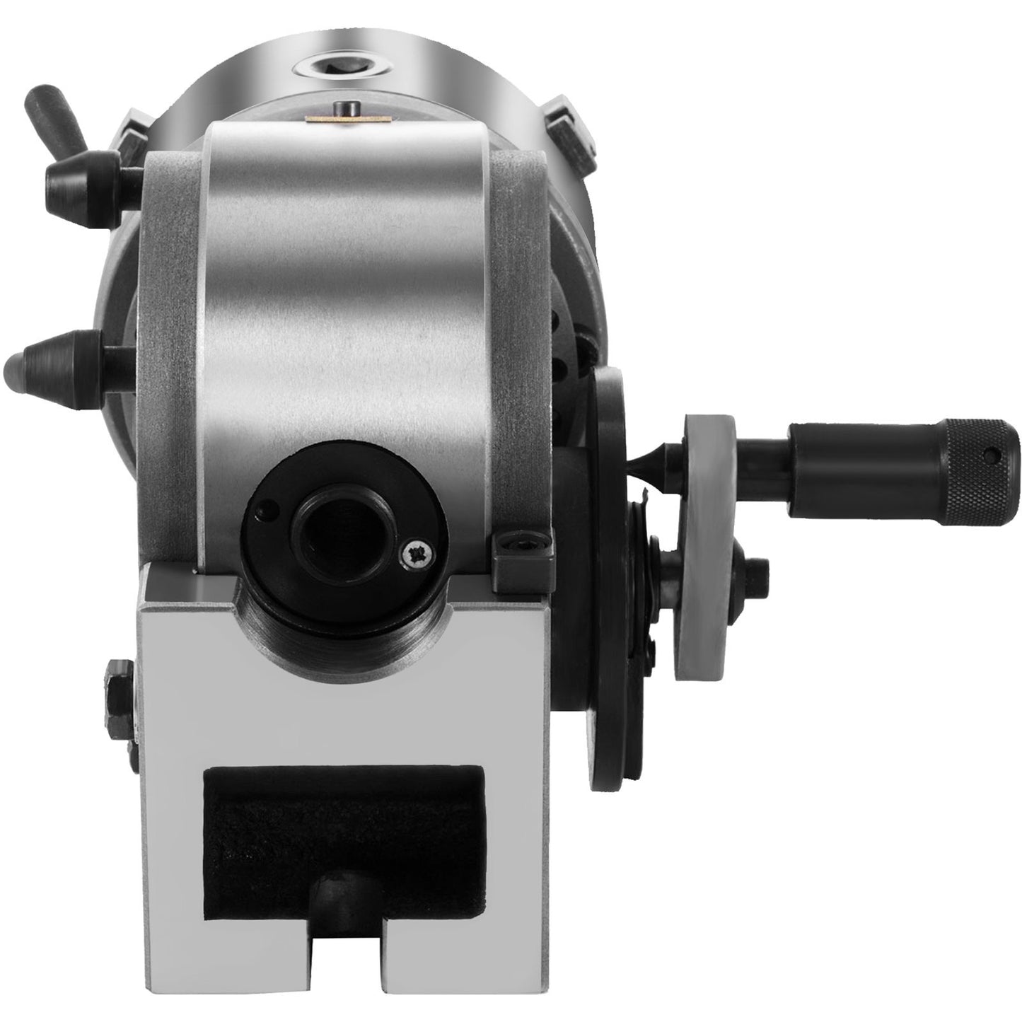 VEVOR Dividing Head BS-0 5Inch 3 Jaw Chuck Dividing Head Set Precision Semi Universal Dividing Head For Milling Machine Rotary Table Tailstock Milling Set 5 Inch Chuck