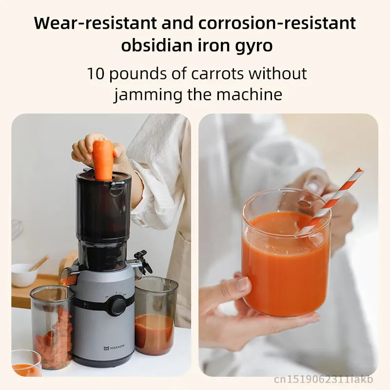 Large Caliber Original Juice Machine Residue Separation Household Low-Speed Fruit Vegetable Multi-Function Juicer Electric Juice