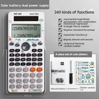 Function Sun Multifunctional Calculator Student Easy Portable Large Screen Calculator School Office Supplies