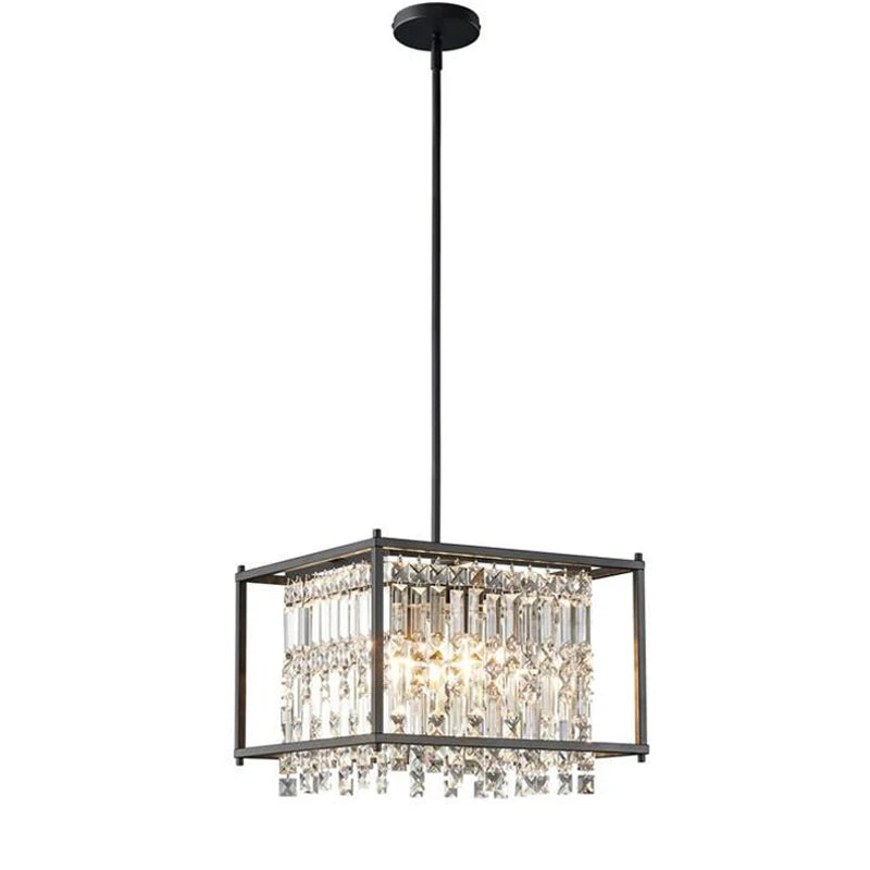 Modern K9 Crystal Chandelier for Living Room Dining Bedroom Hanging Lamps for Ceiling Lamp Lustre Design Vintage Pendant Light