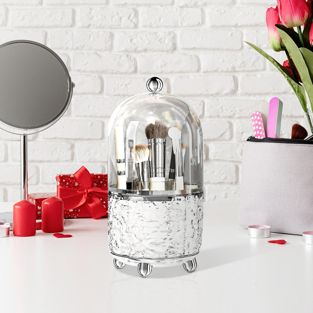 Large Capacity Bathroom Vanity Makeup Brush Storage Rack Organizer