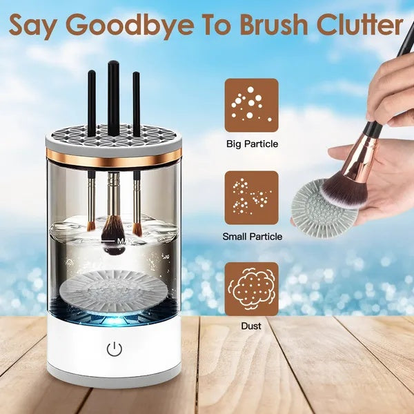 3 In 1 Makeup Brush Blender Cleaner Automatic Makeup Brush Cleaner Machine USB Powered Brush Drying